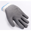 guante de protección de la mano de los guantes de trabajo de la palma del crincle del látex de acrílico caliente del invierno